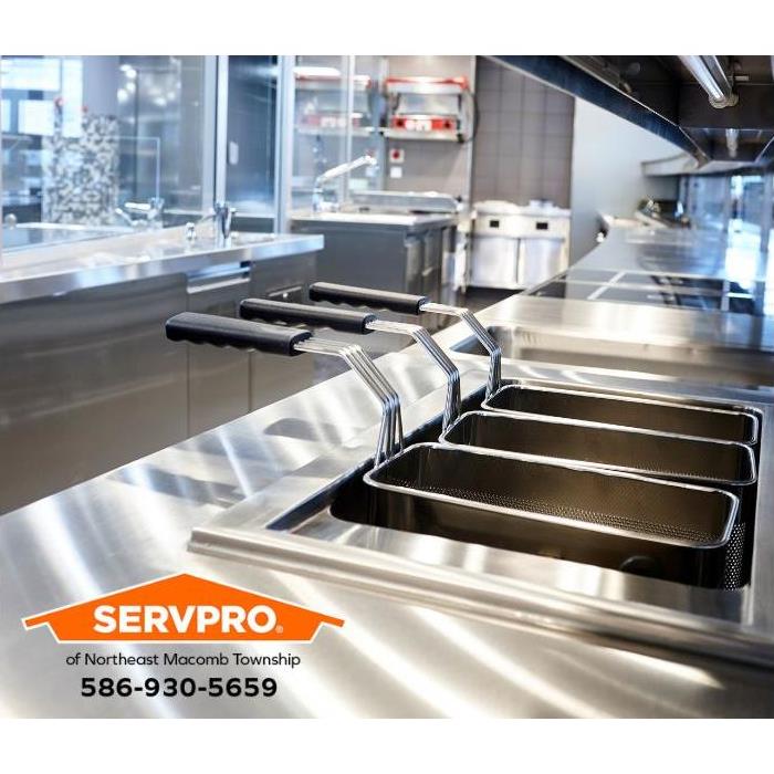 A commercial kitchen after it has been professionally cleaned.